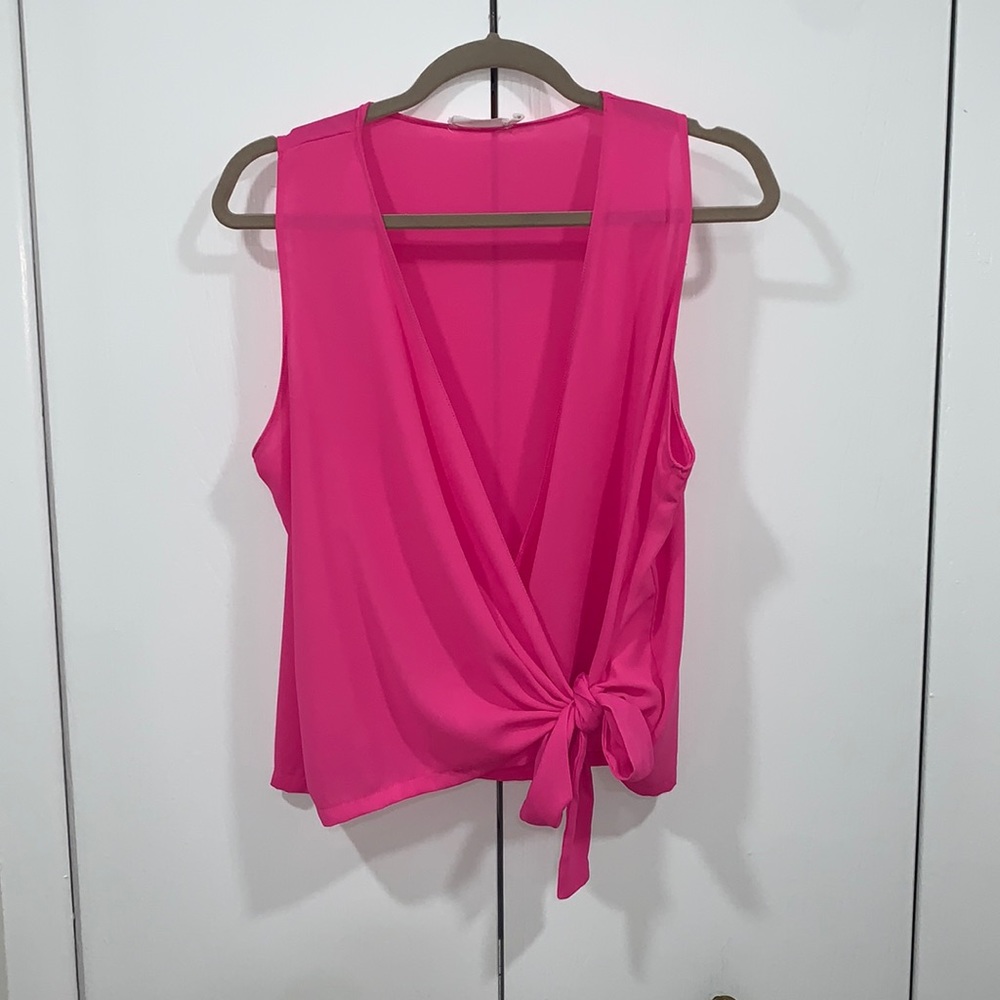 Wrap tie blouse